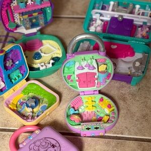 Lot of 5 Polly pocket Playset Compact for Kids